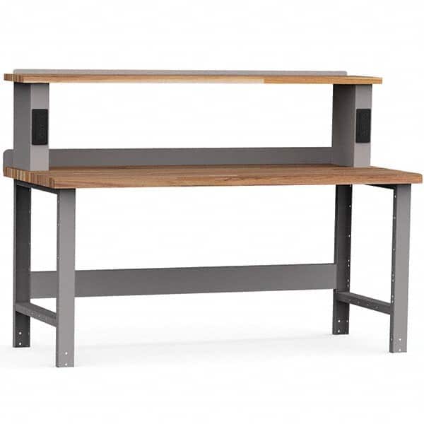 Rousseau Metal - Stationary Work Benches, Tables Type: Work Bench Top Material: Laminated Wood - Eagle Tool & Supply