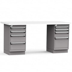 Rousseau Metal - Stationary Work Benches, Tables Type: Work Bench Top Material: Laminated Plastic - Eagle Tool & Supply