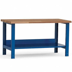 Rousseau Metal - Stationary Work Benches, Tables Type: Work Bench Top Material: Laminated Wood - Eagle Tool & Supply