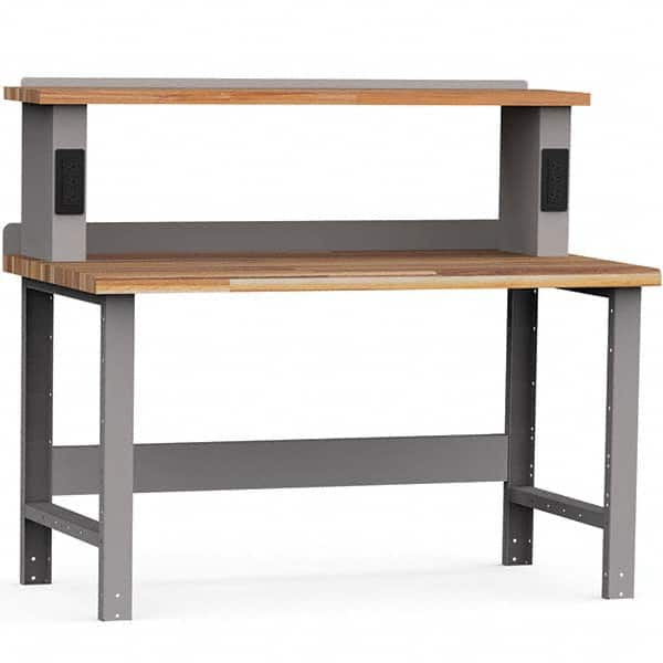 Rousseau Metal - Stationary Work Benches, Tables Type: Work Bench Top Material: Laminated Wood - Eagle Tool & Supply