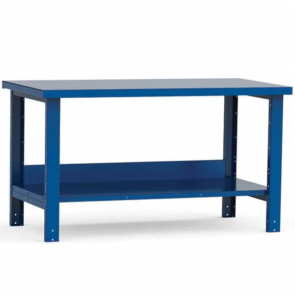 Rousseau Metal - Stationary Work Benches, Tables Type: Work Bench Top Material: Painted Steel - Eagle Tool & Supply