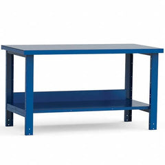 Rousseau Metal - Stationary Work Benches, Tables Type: Work Bench Top Material: Painted Steel - Eagle Tool & Supply