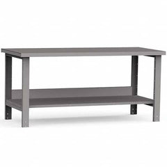 Rousseau Metal - Stationary Work Benches, Tables Type: Work Bench Top Material: Painted Steel - Eagle Tool & Supply