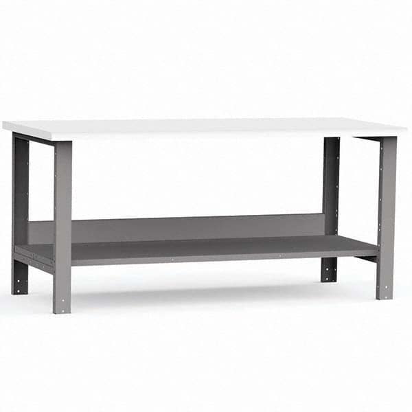 Rousseau Metal - Stationary Work Benches, Tables Type: Work Bench Top Material: Laminated Plastic - Eagle Tool & Supply