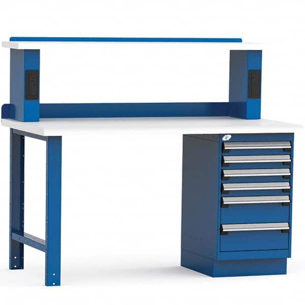 Rousseau Metal - Stationary Work Benches, Tables Type: Work Bench Top Material: Laminated Plastic - Eagle Tool & Supply