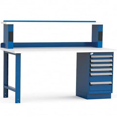 Rousseau Metal - Stationary Work Benches, Tables Type: Work Bench Top Material: Laminated Plastic - Eagle Tool & Supply
