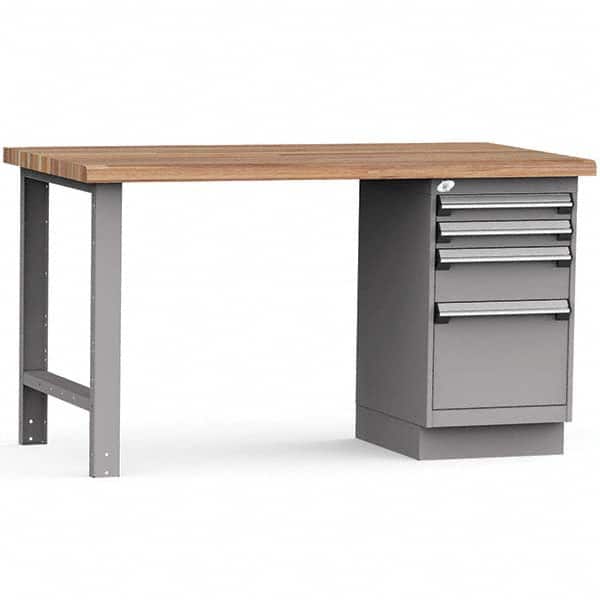 Rousseau Metal - Stationary Work Benches, Tables Type: Work Bench Top Material: Laminated Wood - Eagle Tool & Supply