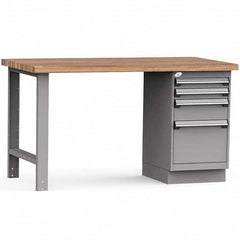 Rousseau Metal - Stationary Work Benches, Tables Type: Work Bench Top Material: Laminated Wood - Eagle Tool & Supply