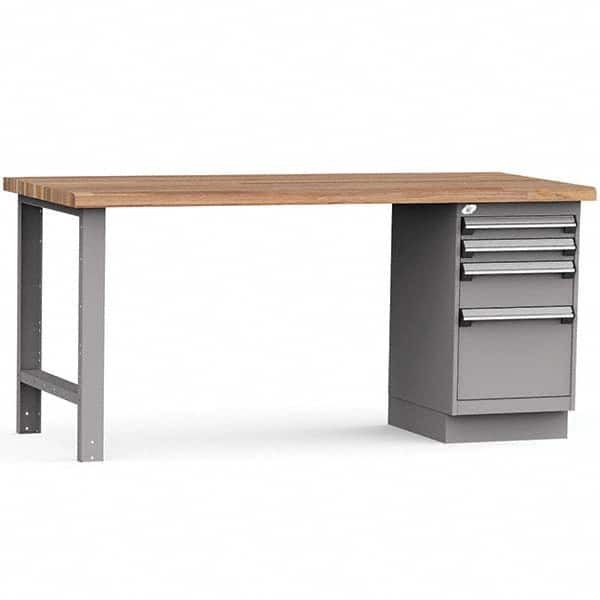 Rousseau Metal - Stationary Work Benches, Tables Type: Work Bench Top Material: Laminated Wood - Eagle Tool & Supply