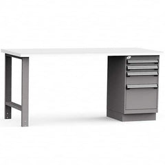 Rousseau Metal - Stationary Work Benches, Tables Type: Work Bench Top Material: Laminated Plastic - Eagle Tool & Supply