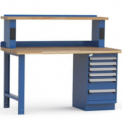 Rousseau Metal - Stationary Work Benches, Tables Type: Work Bench Top Material: Laminated Wood - Eagle Tool & Supply