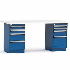 Rousseau Metal - Stationary Work Benches, Tables Type: Work Bench Top Material: Laminated Plastic - Eagle Tool & Supply