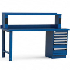Rousseau Metal - Stationary Work Benches, Tables Type: Work Bench Top Material: Painted Steel - Eagle Tool & Supply