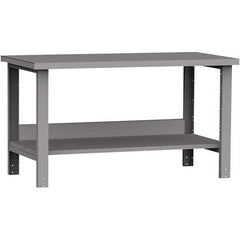 Rousseau Metal - Stationary Work Benches, Tables Type: Work Bench Top Material: Painted Steel - Eagle Tool & Supply