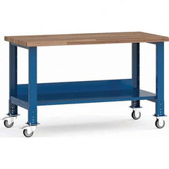 Rousseau Metal - Mobile Work Benches Type: Mobile Workbench Length: 60 (Inch) - Eagle Tool & Supply