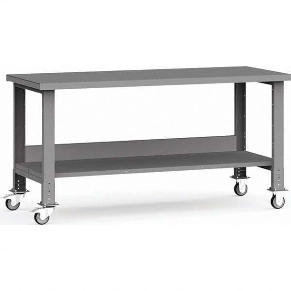 Rousseau Metal - Mobile Work Benches Type: Mobile Workbench Length: 72 (Inch) - Eagle Tool & Supply