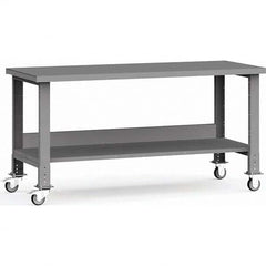 Rousseau Metal - Mobile Work Benches Type: Mobile Workbench Length: 72 (Inch) - Eagle Tool & Supply