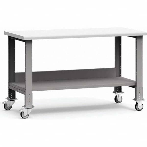 Rousseau Metal - Mobile Work Benches Type: Mobile Workbench Length: 60 (Inch) - Eagle Tool & Supply