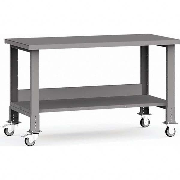 Rousseau Metal - Mobile Work Benches Type: Mobile Workbench Length: 60 (Inch) - Eagle Tool & Supply