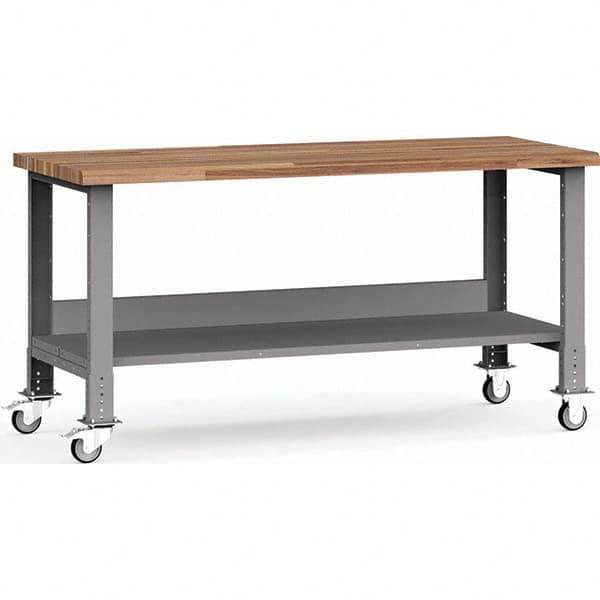 Rousseau Metal - Mobile Work Benches Type: Mobile Workbench Length: 72 (Inch) - Eagle Tool & Supply