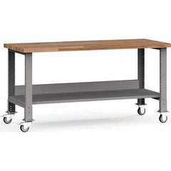 Rousseau Metal - Mobile Work Benches Type: Mobile Workbench Length: 72 (Inch) - Eagle Tool & Supply