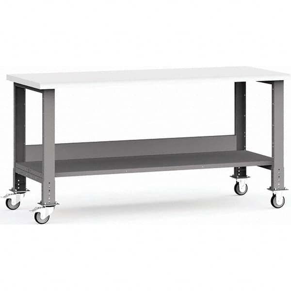 Rousseau Metal - Mobile Work Benches Type: Mobile Workbench Length: 72 (Inch) - Eagle Tool & Supply