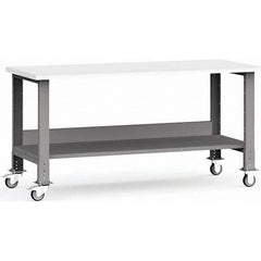 Rousseau Metal - Mobile Work Benches Type: Mobile Workbench Length: 72 (Inch) - Eagle Tool & Supply