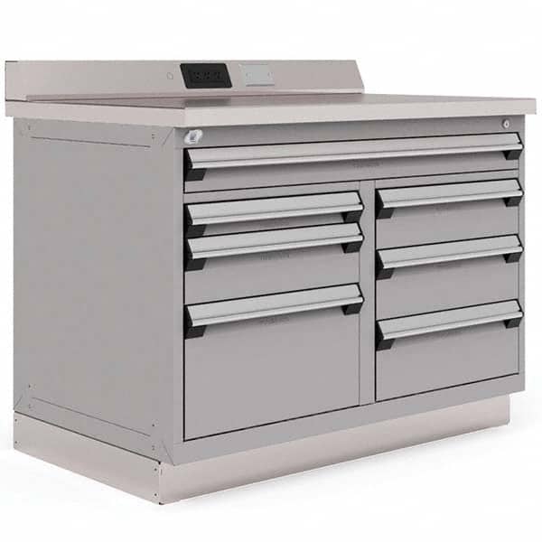 Rousseau Metal - Stationary Workstations Type: Work Center Load Capacity (Lb.): 2000 - Eagle Tool & Supply