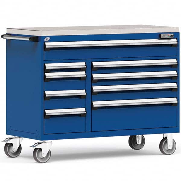 Rousseau Metal - Tool Roller Cabinets Drawers Range: 5 - 10 Drawers Width Range: 48" and Wider - Eagle Tool & Supply