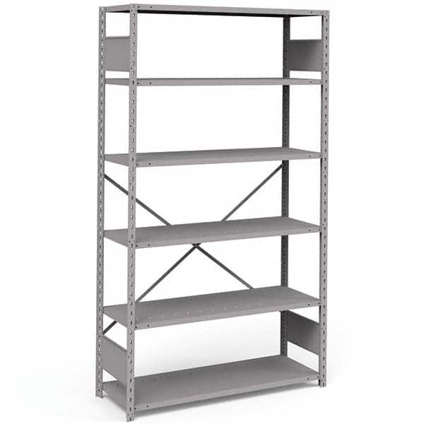 Rousseau Metal - Steel Shelving Type: Shelving Starter or Add-On: Starter - Eagle Tool & Supply