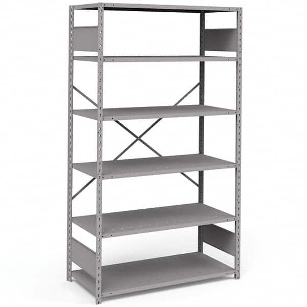 Rousseau Metal - Steel Shelving Type: Shelving Starter or Add-On: Starter - Eagle Tool & Supply