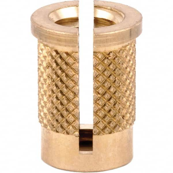 E-Z LOK - Press Fit Threaded Inserts Type: Flanged For Material Type: Plastic - Eagle Tool & Supply