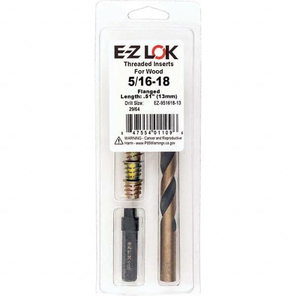 E-Z LOK - Thread Repair Kits Insert Thread Size (Inch): 5/16-18 Includes Drill: Yes - Eagle Tool & Supply