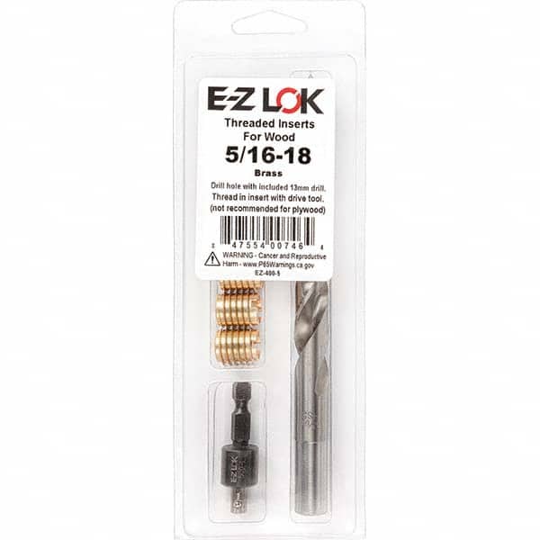 E-Z LOK - Thread Repair Kits Insert Thread Size (Inch): 5/16-18 Includes Drill: Yes - Eagle Tool & Supply