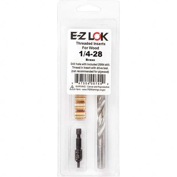 E-Z LOK - Thread Repair Kits Insert Thread Size (Inch): 1/4-28 Includes Drill: Yes - Eagle Tool & Supply