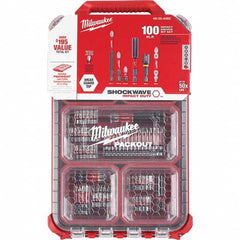 Milwaukee Tool - Power & Impact Screwdriver Bit Sets Point Type: Phillips; Slotted; Square; Torx Tool Type: Driver Bit - Eagle Tool & Supply