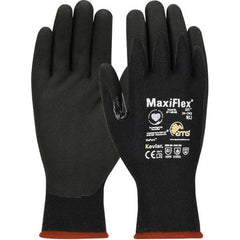 ATG - Size XL (10), ANSI Cut Lvl 3, Puncture Lvl 1, Abrasion Lvl 4, Nitrile Coated Kevlar Cut & Puncture Resistant Gloves - Eagle Tool & Supply