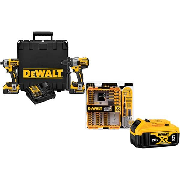 DeWALT - Cordless Tool Combination Kits Voltage: 20 Battery Chemistry: Lithium-Ion - Eagle Tool & Supply