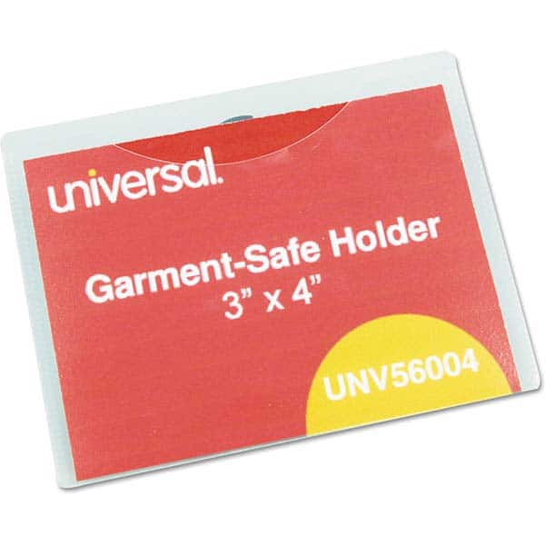 UNIVERSAL - Badge Holders Attachment Type: Clip-On Horizontal or Vertical Holder: Horizontal - Eagle Tool & Supply