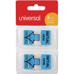 UNIVERSAL - Self-Stick Page Flags Style: Flag Color: Blue - Eagle Tool & Supply