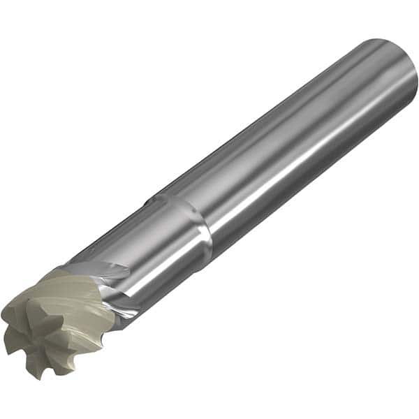 Seco - 20mm Diam 6 Flute Ceramic 3mm Corner Radius End Mill - Eagle Tool & Supply