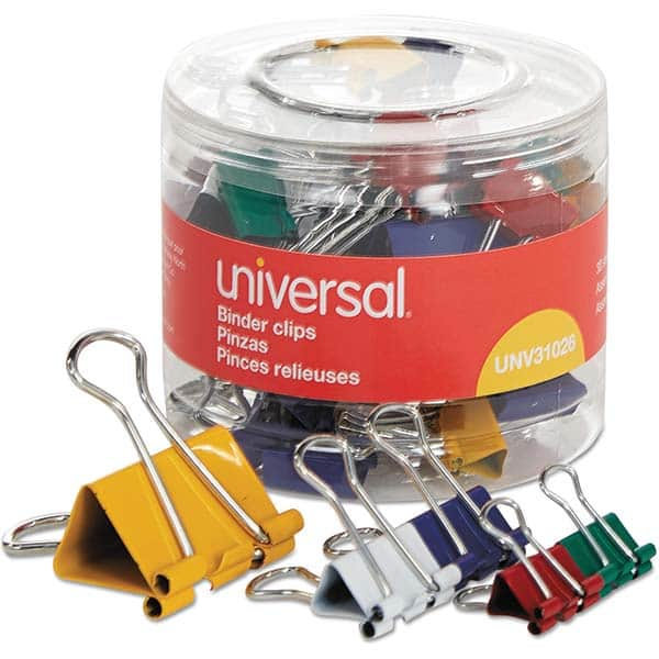 UNIVERSAL - Binder Clips Binder Type: Binder Clip Capacity (Inch): 0.63 - Eagle Tool & Supply