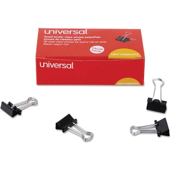 UNIVERSAL - Binder Clips Width (Inch): 0.75 Binder Type: Binder Clip - Eagle Tool & Supply