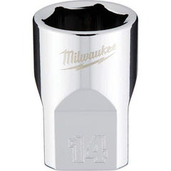 Milwaukee Tool - Hand Sockets Drive Size (Inch): 3/8 Size (mm): 14.0000 - Eagle Tool & Supply