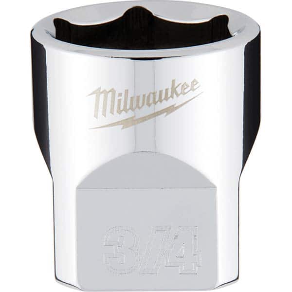 Milwaukee Tool - Hand Sockets Drive Size (Inch): 3/8 Size (Inch): 3/4 - Eagle Tool & Supply