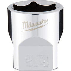 Milwaukee Tool - Hand Sockets Drive Size (Inch): 3/8 Size (Inch): 3/4 - Eagle Tool & Supply