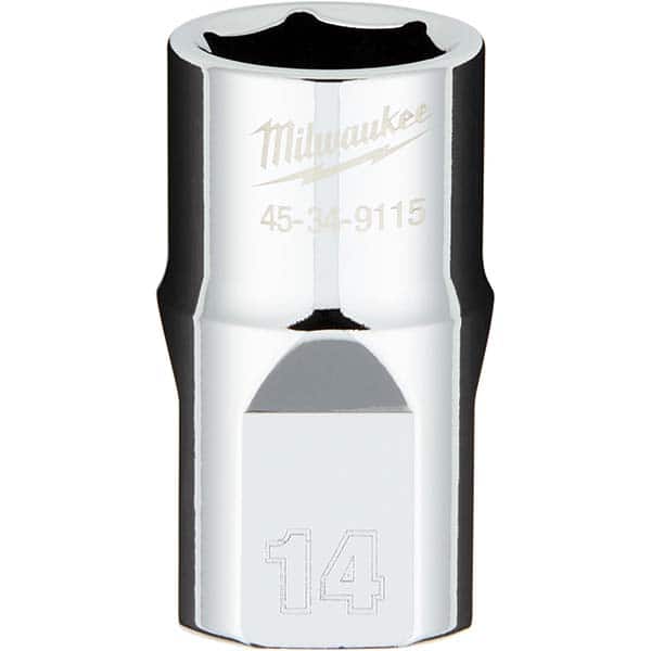Milwaukee Tool - Hand Sockets Drive Size (Inch): 1/2 Size (mm): 14.0000 - Eagle Tool & Supply