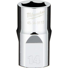 Milwaukee Tool - Hand Sockets Drive Size (Inch): 1/2 Size (mm): 14.0000 - Eagle Tool & Supply