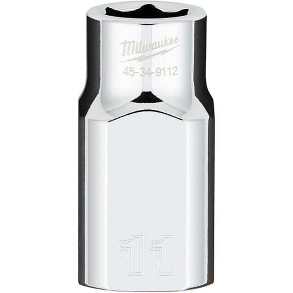 Milwaukee Tool - Hand Sockets Drive Size (Inch): 1/2 Size (mm): 11.0000 - Eagle Tool & Supply