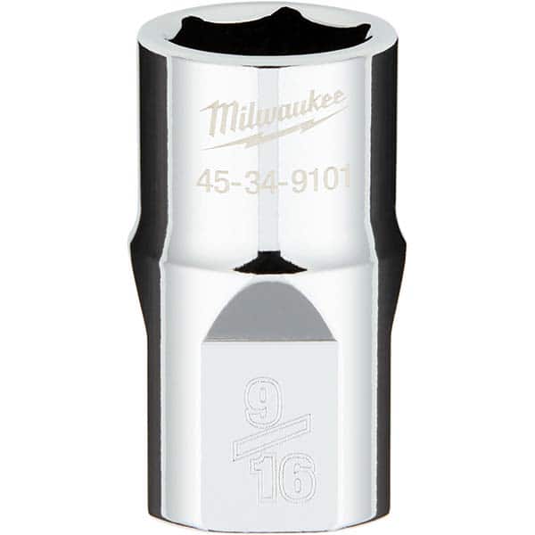 Milwaukee Tool - Hand Sockets Drive Size (Inch): 1/2 Size (Inch): 9/16 - Eagle Tool & Supply